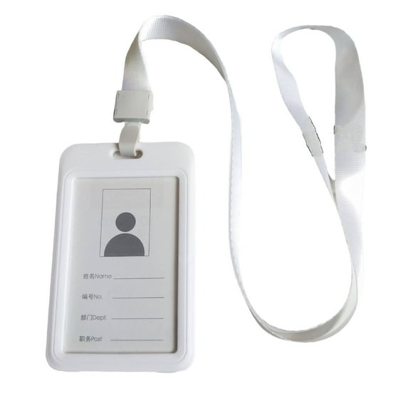 CCOCC 10Pcs Badge Holder,Id Management Badge Holders,Portable Accessory Name Tags,White