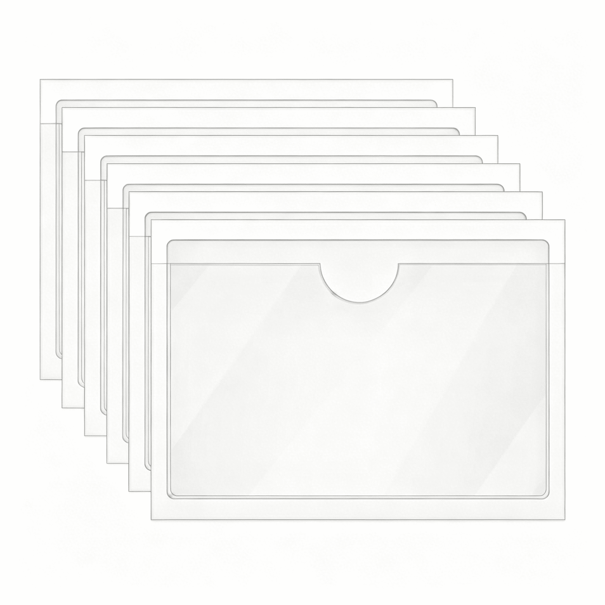 clear adhesive business card sleeves The adhesive flap closure allows you to adjust the bag length for a customized Clear Adhesive Business Card Pockets