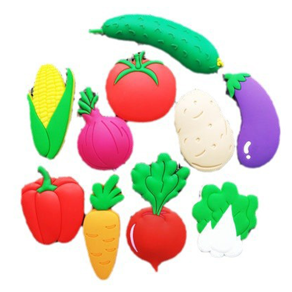 CCOCC 10Pcs Fridge Magnets,Vibrant Fruit Designs Refrigerator Magnets,Soft Magnetic Grip Premium Eco-Friendly Material Magnetic Fridge Decorations,Fruit