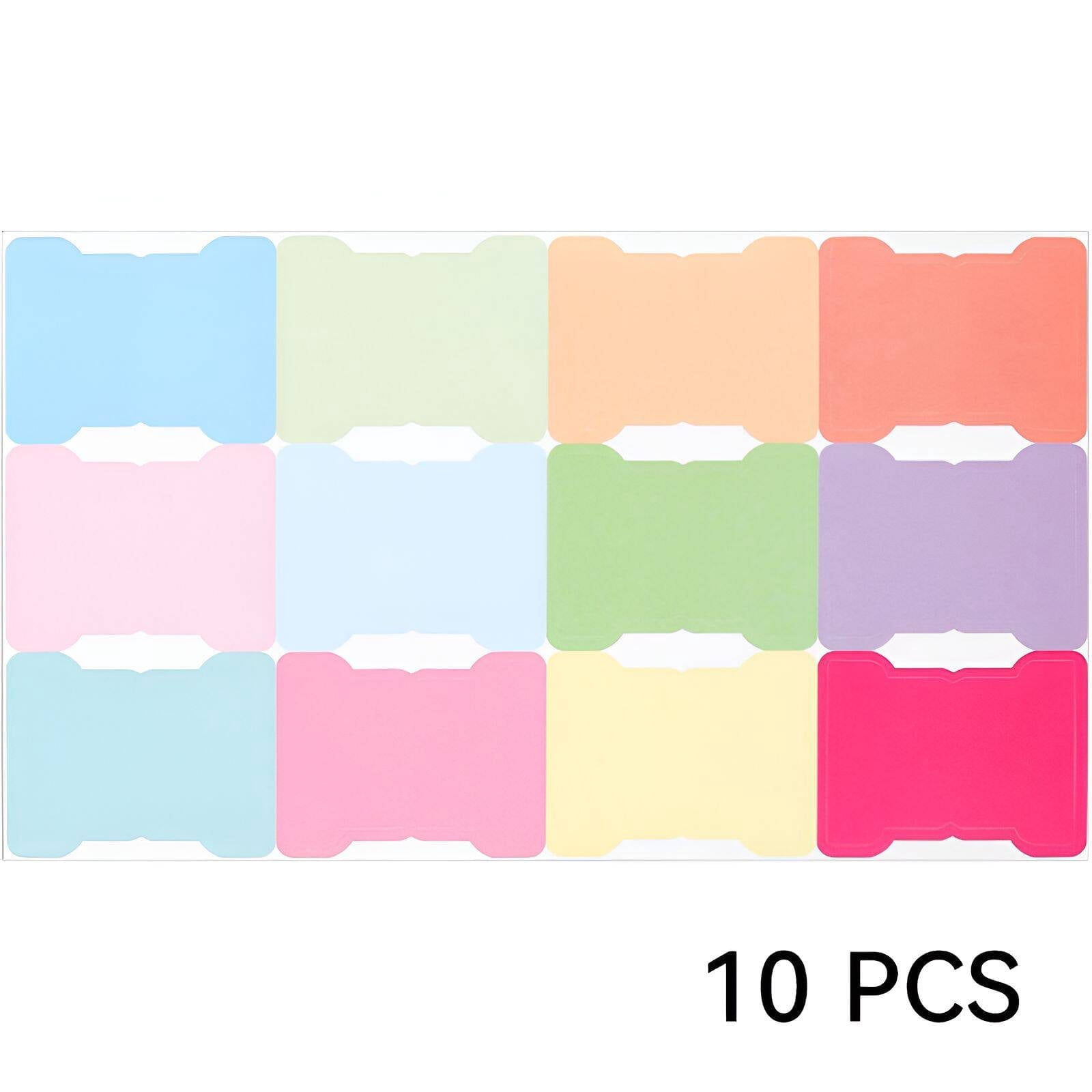 CCOCC 10Pcs Name Tags,Colorful Stickers Sticker Labels,Easy ...