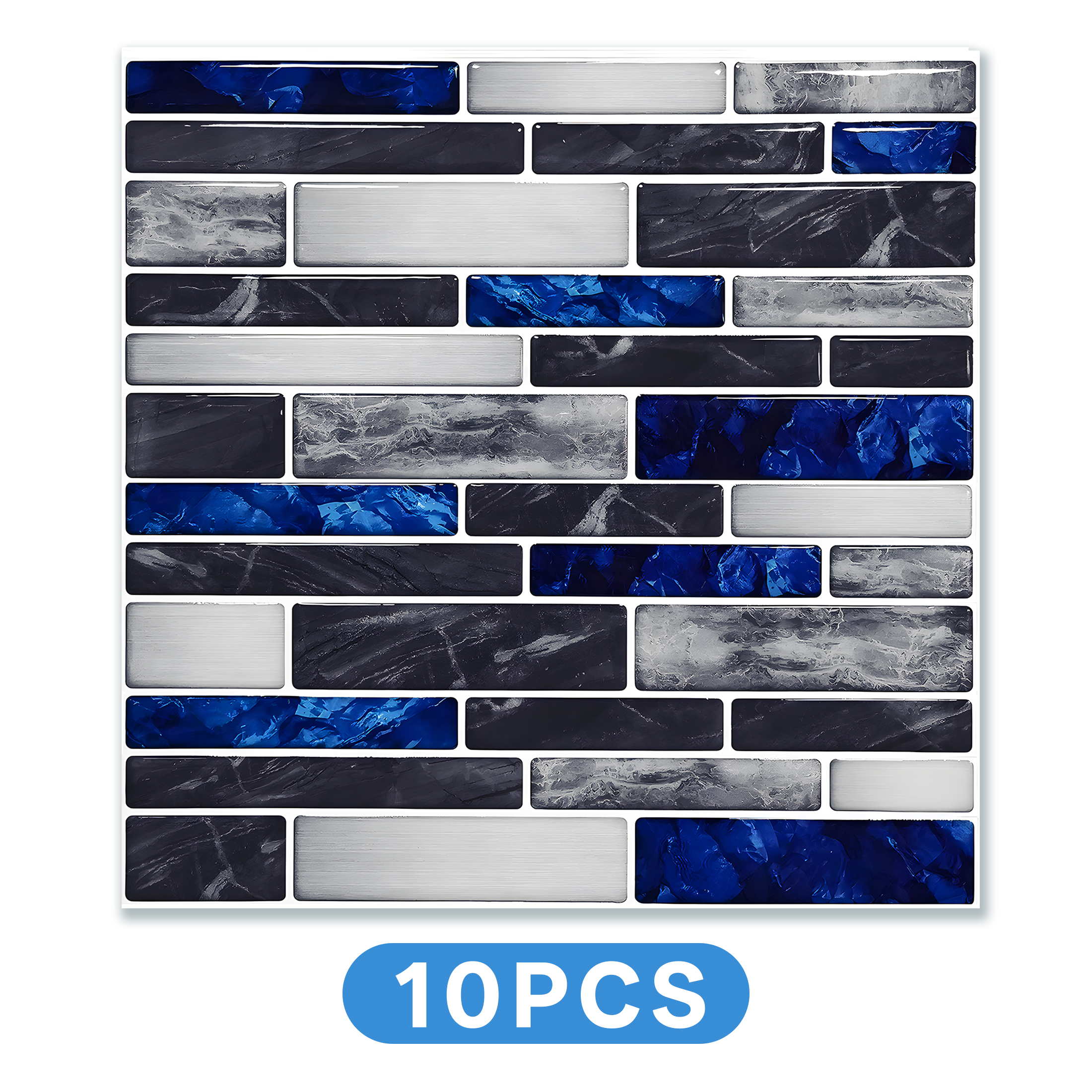 CCOCC 10Pcs Self Stick Wallpaper,Easy Peel-And-Stick Bathroom Wallpaper ...
