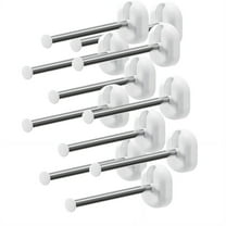 CCOCC 1 Wall-Mounted Clothes Hanger,Plastic Clothing Hangers,College Dorm Essentials,Count10