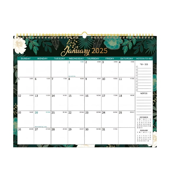 CCOCC 12 Months Wall Calendar 2025,January to December 2025,11.3" X 14.6",Calendar with Julian Date for Office,Home,Classroom,Study Room