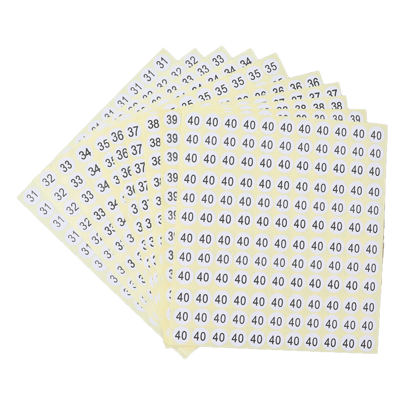 Numeric Tags CCOCC 12 Pcs Cute Stickers,Numeric Tags Travel Stickers,Self-Adhesive ...