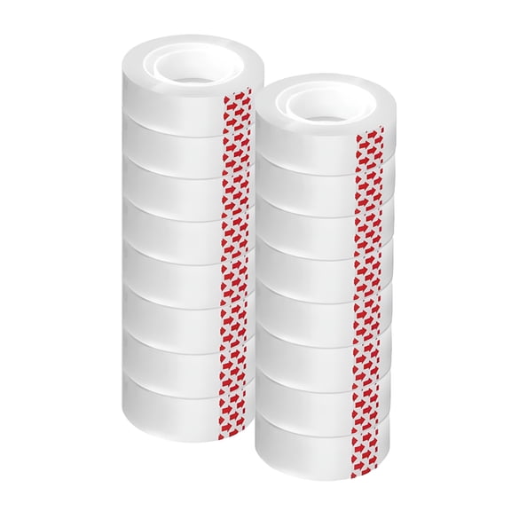 CCOCC 12 Rolls Transparent Tape Refills,Clear Tape,All-Purpose Transparent Glossy Tape for Office,Home,School,Tape Refills for Dispenser