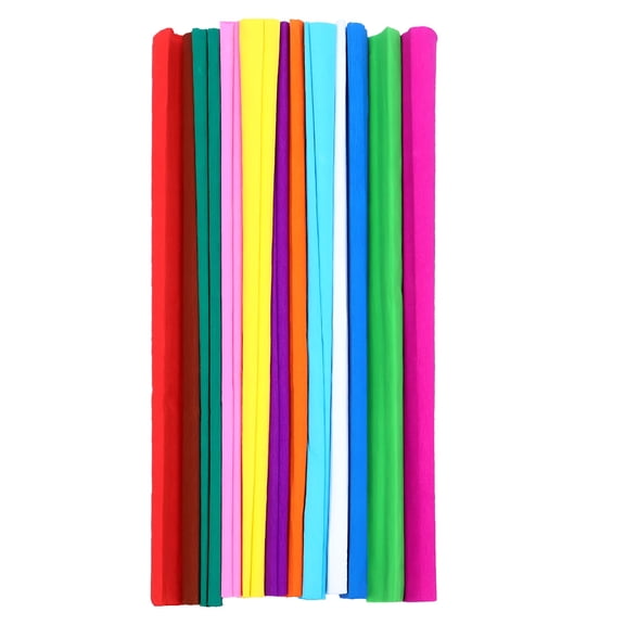 CCOCC 12 Rolls of DIY Flower Making Crepe Papers Wrapping Flowers Gifts Packing Papers