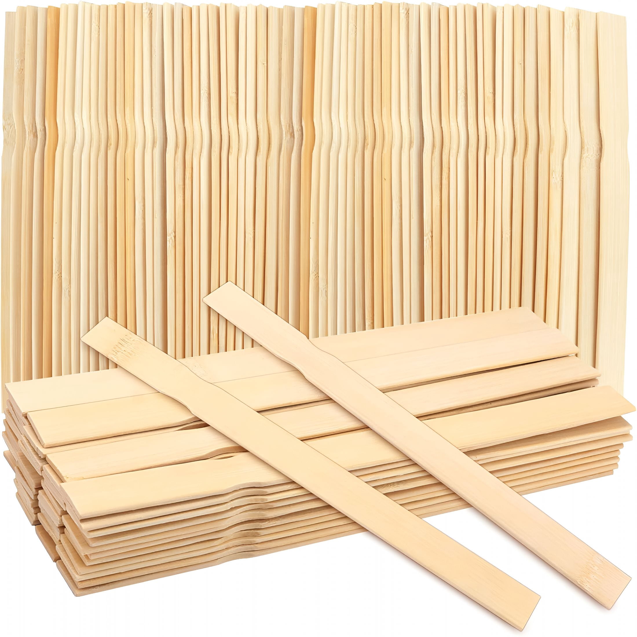 CCOCC 120 Pack 12 Inch Wooden Paint Stir Sticks-Multi-Purpose Paint Stirrers for Mixing Paint,Garden Markers,Library Labels&Craft Projects,Durable Unfinished Wood Stir Sticks