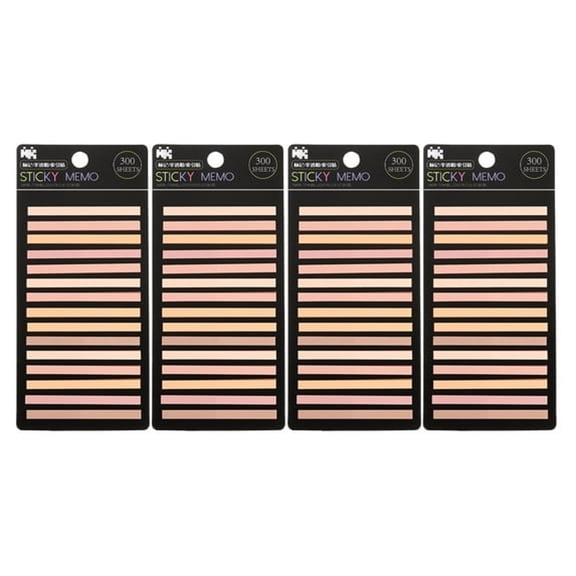 CCOCC 1200 Pcs Highlighter Strips,1.97 X 0.16 Inch Transparent Marking Color Sticker Tabs Removable Sticky Notes Office Class Supplies for Teacher Book Reading