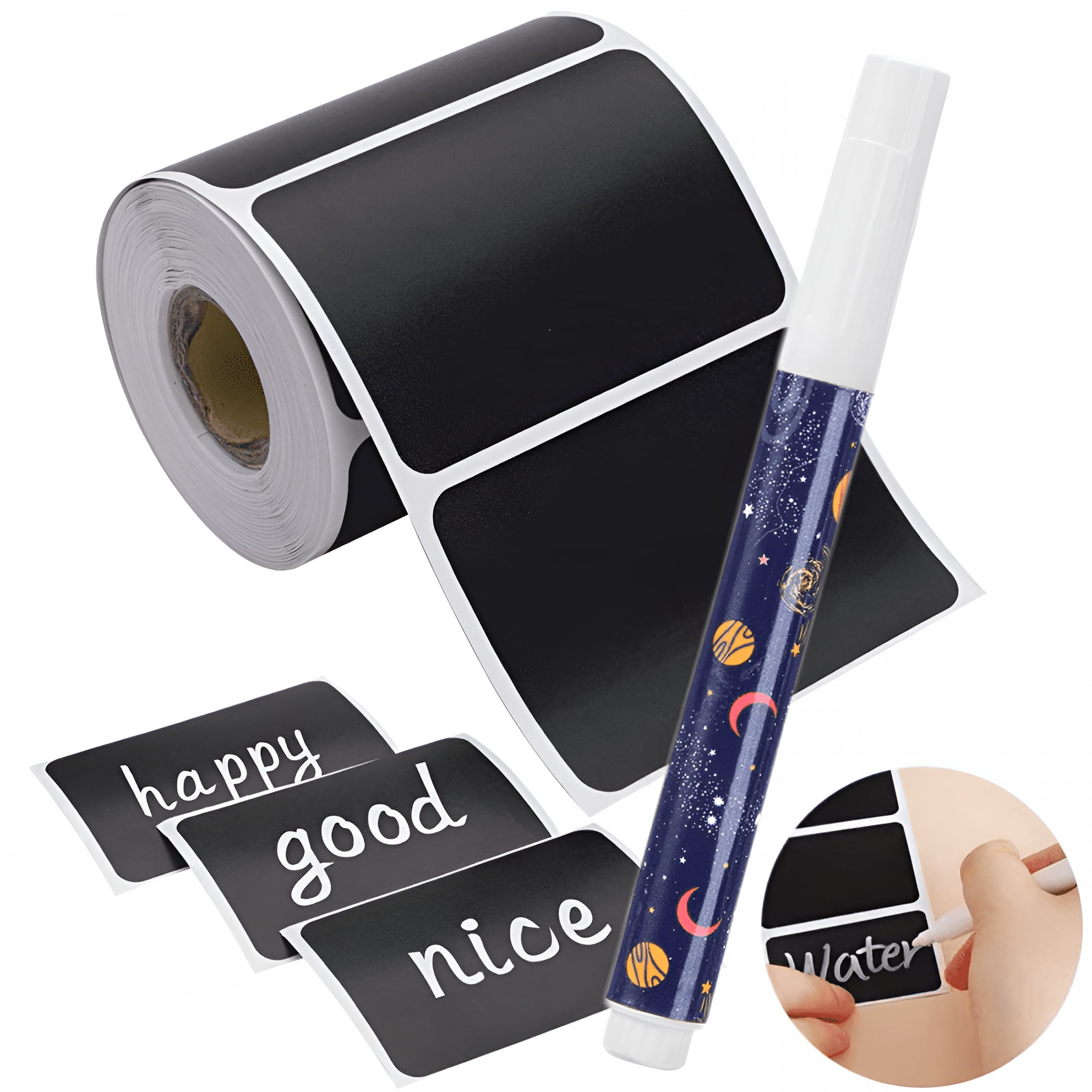Reusable Label Core CCOCC 120Pcs Chalkboard Labels,Chalkboard Mason Jar Labels - Removable ...