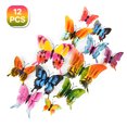 thumbnail image 1 of CCOCC 12Pcs Butterfly Wall Decor,Thematic Wall Art Butterfly Stickers,Hassle-Free Repositioning Decor for Bedroom,Multicolor4, 1 of 7