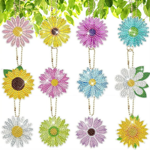 CCOCC 12Pcs Diamond Painting,Widgets Dimond Art Paintings, Painting Kits for Kids Ages 4-8