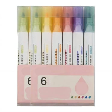 CCOCC 12Pcs Highlighters,Chisel Head Highlighter,Quick Drying Highlighters Bulk