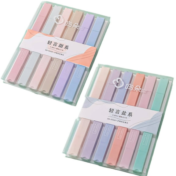 CCOCC 12Pcs Markers Set,Vibrant and Eye-Catching Fluorescent Colors Colored Markers,Smooth Writing and Consistent Ink Flow Magic Markers,Style1