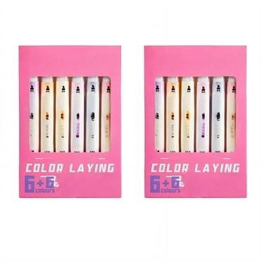 CCOCC 12Pcs Highlighters,Highlighters for Bibles That Do Not Bleed,Quick Drying Cute Highlighters