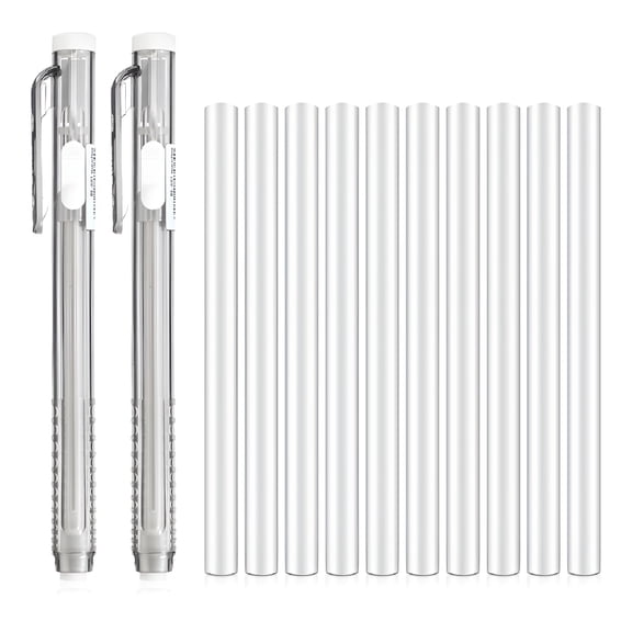 CCOCC 12x/Set Retractable Erasers with Refills Clicks Stick Erasers Pen Shape Erasers