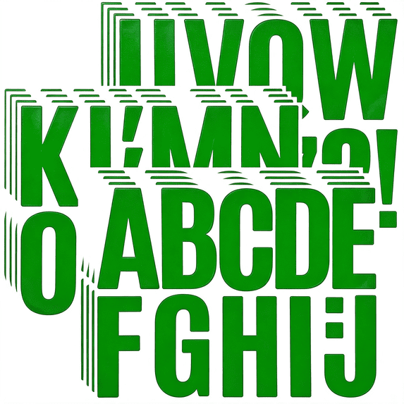Sleek Lettering CCOCC 132 Large Self-Adhesive Pink Vinyl Alphabet Symbol Stickers|12 ...