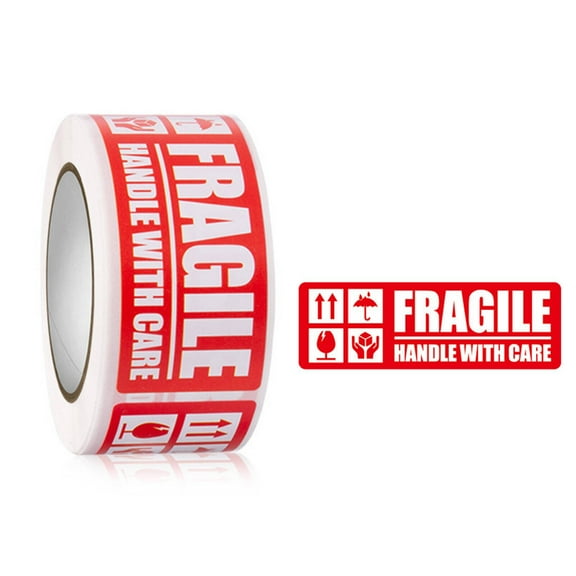 CCOCC 150 Pcs Fragile Stickers for Shipping,2.5x7.5cm Fragile Sticker Moving Labels,Reminders to Handle Cautionary Label Shipping Labels,Style3
