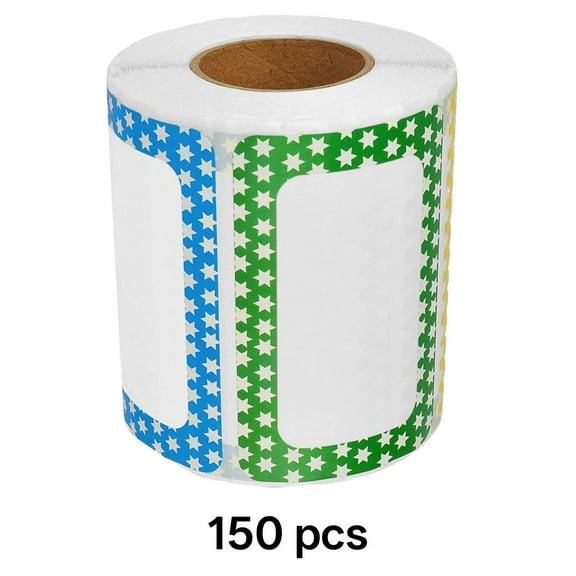 CCOCC 150 Pcs Name Tags,Custom Name Labels Family Wall Decor,Colorful Design Easy Application Wall Decals Peel and Stick,Style1