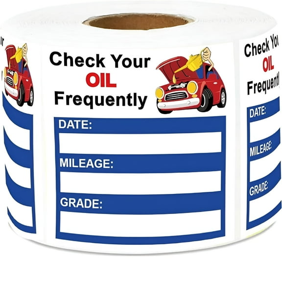 CCOCC 150Pcs Car Maintenance Reminder Stickers, Vehicle Oil Change Tracking Labels for Windshield, Auto Care Service Record Decals for DIY Mechanics and Fleet Management