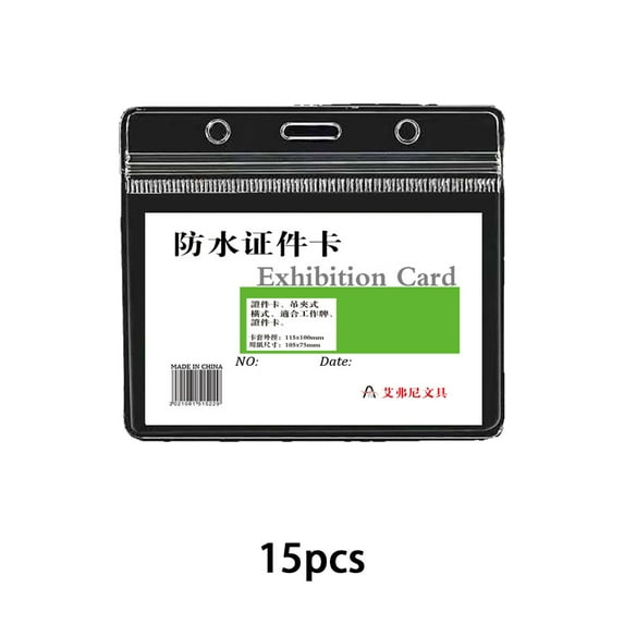 CCOCC 15Pcs Badge Holder,Waterproof Design Badge Holders,Card Protection Name Tags,115*100mm