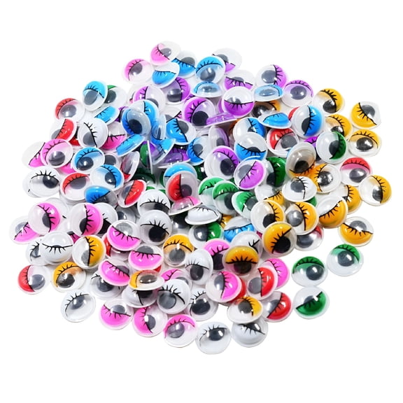 CCOCC 168 Pieces 12mm Wiggle Googly Eyes with Self-adhesive DIY Crafts