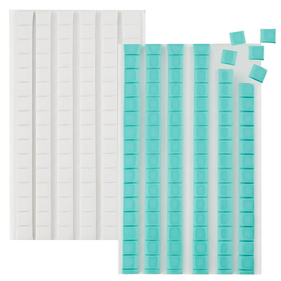 CCOCC 192 Pcs Adhesive Poster Sticky Tack Putty, Reusable Removable Wall Mounting Putty for Hanging Pictures, Light Blue and White Multipurpose Adhesive