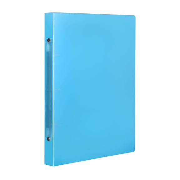 CCOCC 1Pc 3 Ring Binder,1 Inch Binders 3 Ring,Flexible Binder for Home Office Supplies,Plastic Ring Binder,Cute 1" Binder,Thin Binder,Round Rings,Classroom Must Haves,12.2" X 9.1"