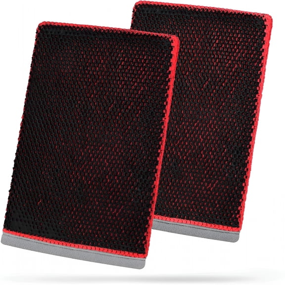 CCOCC 2 Pack Clay Bar Mitt for Car Detailing, Medium Grade Auto Clay Towel, Scratch-Free and Paint Safe, for Cleaning Polishing Detailing Cars Paint, Glass, Wheels