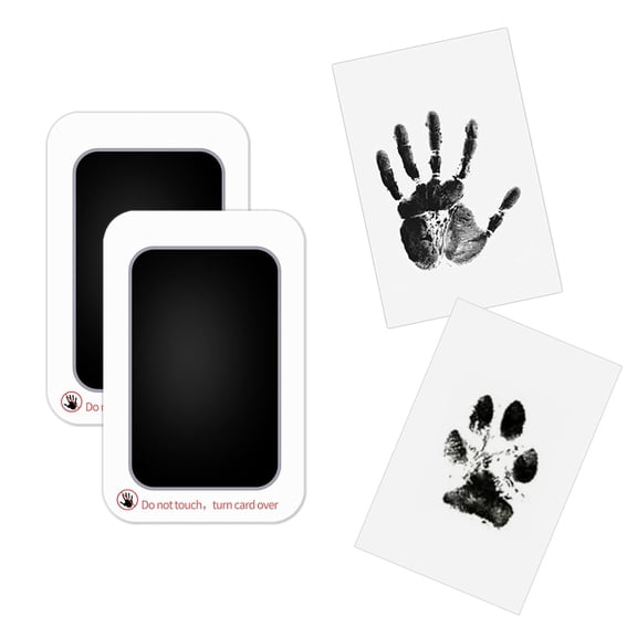 CCOCC 2 Pack Inkless Paw Print Kit for Dogs Cats Babies,Mess Free Clean Touch Handprint Footprint Maker with Ink Pads&Imprint Paper,Safe No-Touch Pet Paw Keepsake Gifts for Pet Lovers New Moms