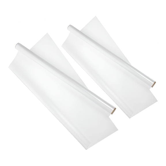 CCOCC 2 Pack Whiteboard Wallpaper, 78 x 17 Inch Electrostatic Dry Erase Wall Sticker, Removable Erasable Writing Sheet for Home, Office, and Kids
