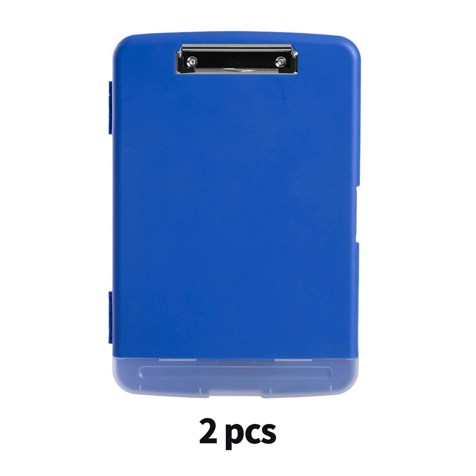 Seajan 50 Pcs Colorful Clear Plastic Clipboards - A4 Letter Size With Low Profile Clip & Hanging Ring