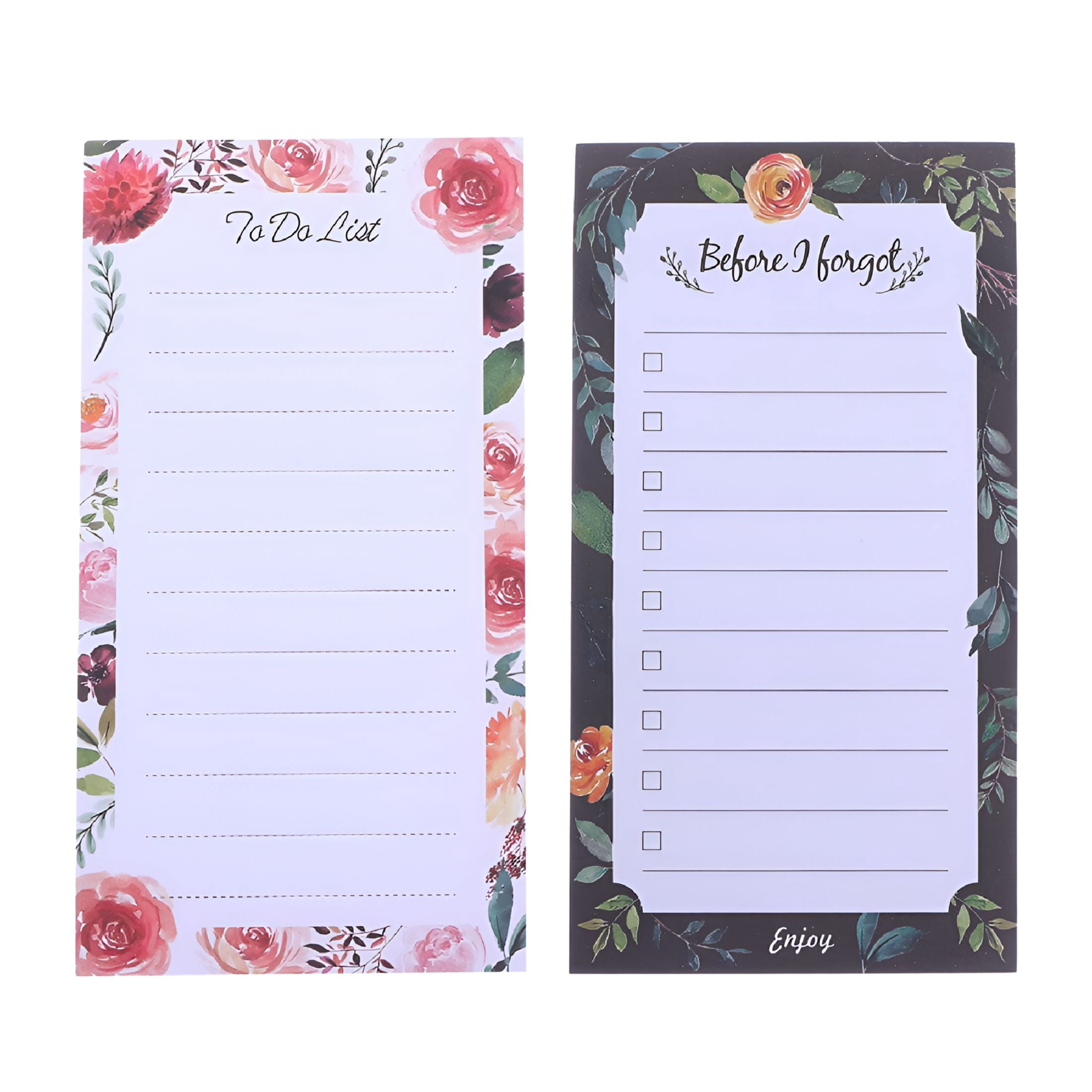 CCOCC 2 Pcs Magnetic Sticky Notes To Do List Pads Notepads with Magnets ...