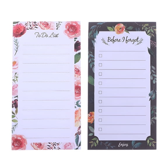 CCOCC 2 Pcs Magnetic Sticky Notes To Do List Pads Notepads with Magnets for Refrigerator Sticker Message