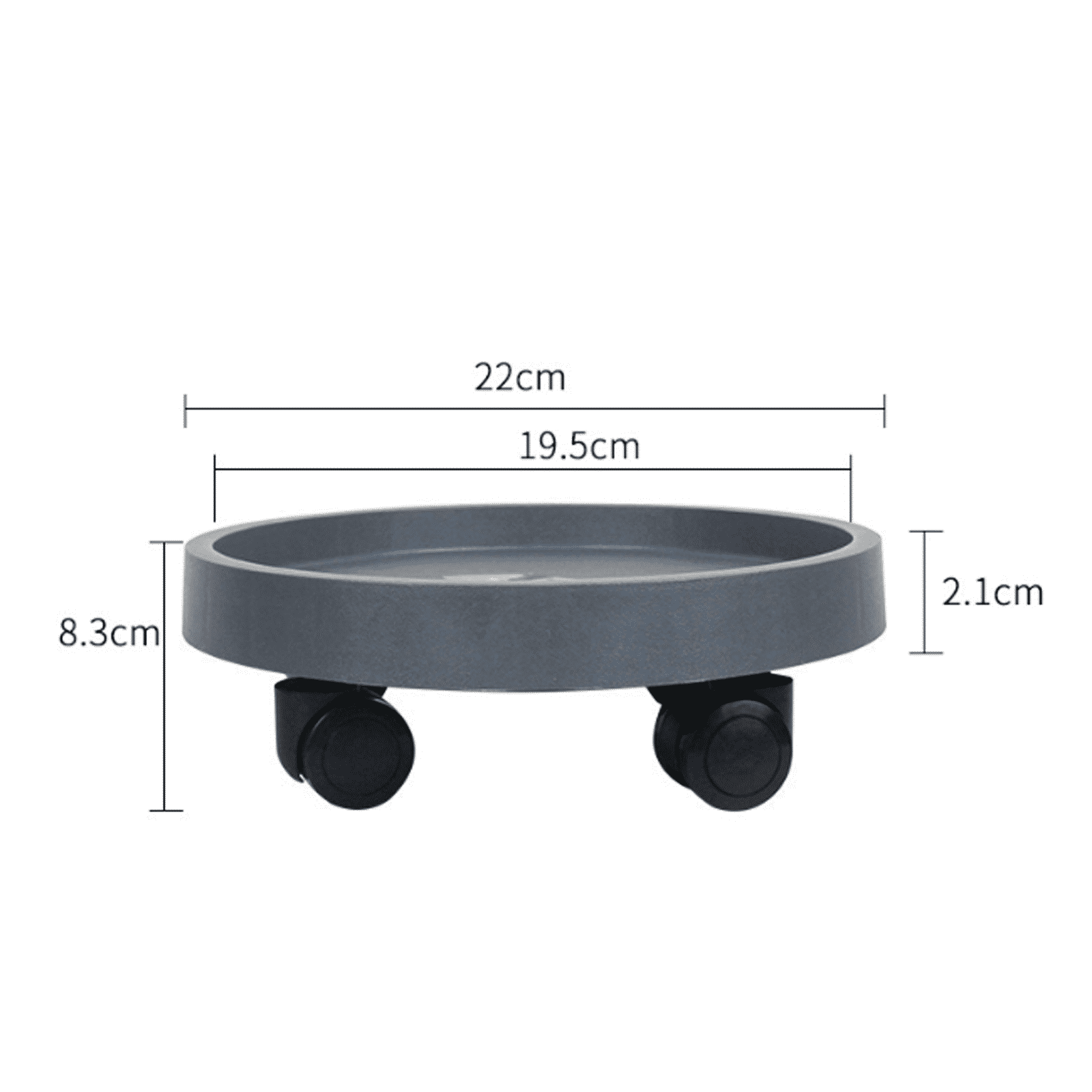 Tree Saucer Rim CCOCC 2 Pcs Plant Saucer,Smooth, Wear-Resistant Wheels Plant Stand with ...