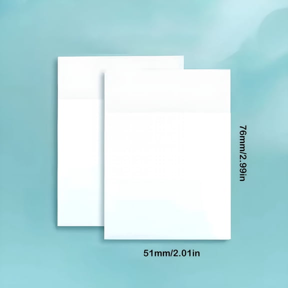 CCOCC 2X3 Translucent Sticky Notes | 50-Sheet Pack of Clear Transparent Self-Adhesive Note Pages