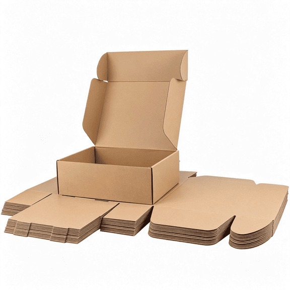 CCOCC 20 Pack 12X9X4 Inch Cardboard Shipping Boxes, Brown Gift Boxes | Tuck Top, Quick Fold, Easy Assemble, Shape Well, Single Corrugated, Diy Cardboard, Shirt, Shoe, Small Business Packaging