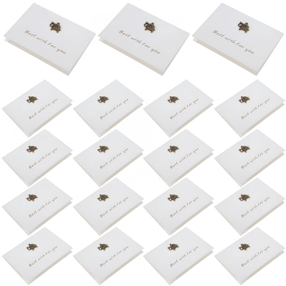 CCOCC 20 Sets Paper Cards Envelopes Greeting Cards Happy New Year Celebrations Happy New Year Cards