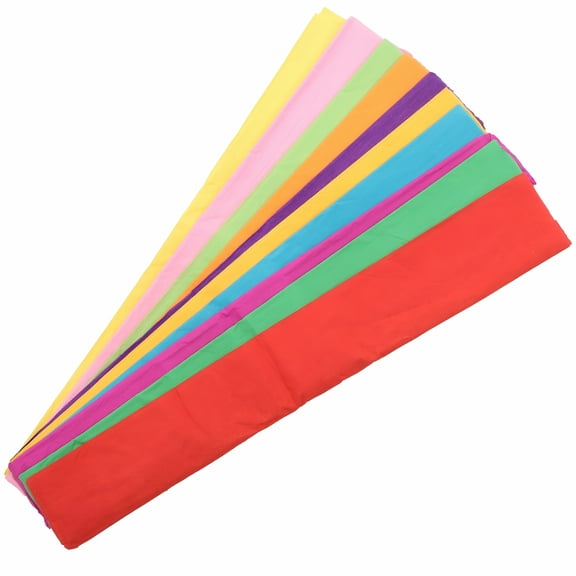 CCOCC 20 Sheets Colored Crepe Paper DIY Folding Flower Crafts Making Supplies Packing Handmade Fresh Packaging Floral