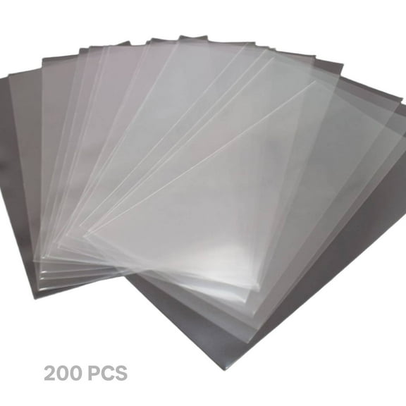 CCOCC 200 Pcs Cellophane Bags,4*6cm Clear Plastic Pouches Cookie Bags,Moisture Protection Simple Use Packaging Bags