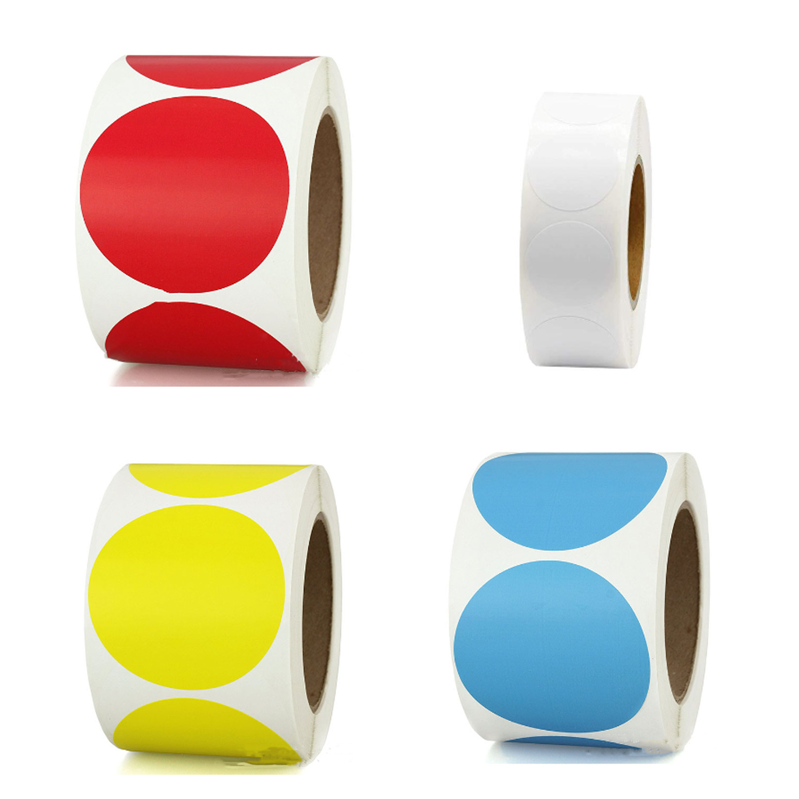 Window Dot Sticker CCOCC 2000 Pcs Dot Stickers 1 Inch Round Colored Dot Stickers Removable ...