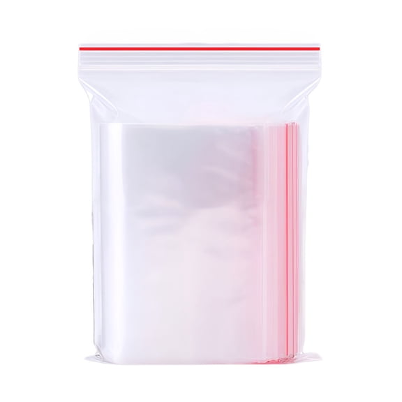 CCOCC 200Pcs Small Clear Resealable Plastic Pouches Transparent Zip Lock Bags for Candy Jewelry Food Packaging and Mini Storage