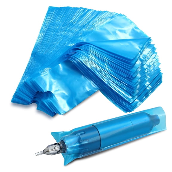 CCOCC 200Pcs Tattoo Pen Machine Covers 7.5X2.7" Tattoo Machine Covers Bags Sleeves for Cartridge Pen Tattoo Machine Accessories,Kits&Supplies (Large)
