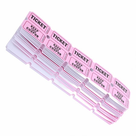 CCOCC 200pcs Raffle Tickets Double Roll Tickets Amusement Park Tickets Universal Tickets Fundraiser Tickets Roll for Events Carnivals Class Reward