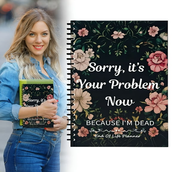CCOCC 2025 End of Life Planner, Funny Final Wishes Organizer & Estate Planning Notebook, Family Bonding Journal Legacy Guide