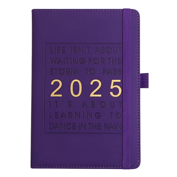 CCOCC 2025 Planner,Smooth Writing Experience 2025 Planner Weekly and Monthly,Prevent Ink Bleeding Day Planner,Purple,A5