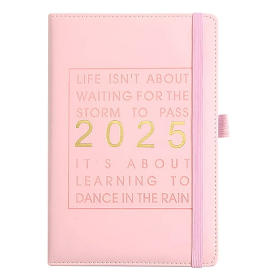 CCOCC 2025 Planner,Clear Daily Schedule Day Planner,Boost Work Efficiency Weekly Planner,Pink,A5