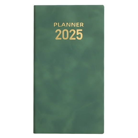CCOCC 2025 Planner,Compact and Lightweight Weekly Planner,Effortless Carry and Use Daily Planner 2025 Full Page Per Day,Green,A6