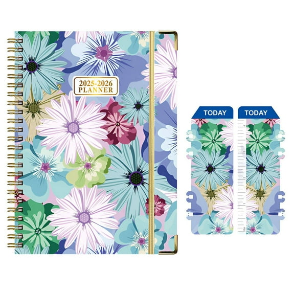 CCOCC 2025 Planner,Elegant Metal Corners 2025 Planner Weekly and Monthly,Refined Craftsmanship Weekly Planner,Style1,A5