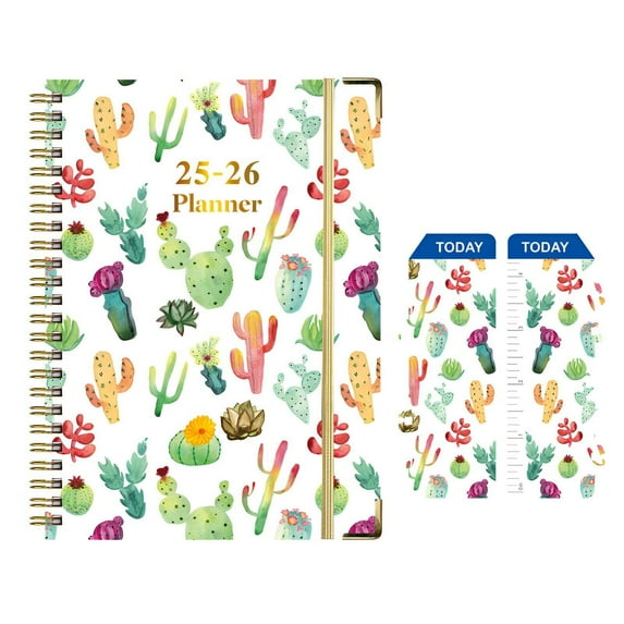 CCOCC 2025 Planner,Metal Coil Bound Weekly Planner,Simple to Use Daily Planner 2025 Full Page Per Day,Style1,A5
