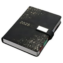CCOCC 2025 Planner,Smooth Paper Finish Daily Planner 2025 Full Page Per Day,No Ink Bleed 2025 Planner Weekly and Monthly,Black,A5